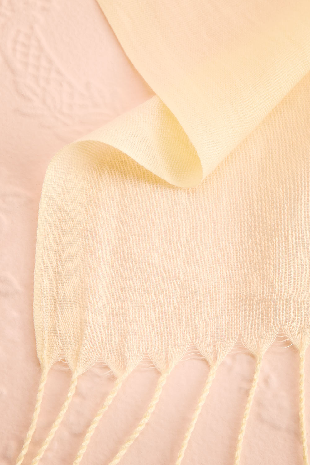Ilyra Yellow Shawl with Fringe | Boutique 1861 fabric 