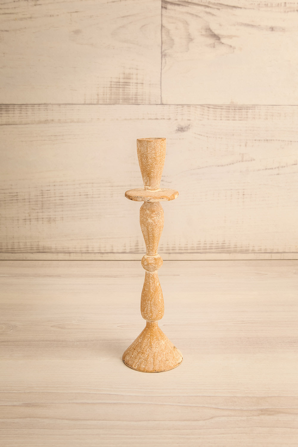 Imany Beige Hand Forged Candle Holder | Maison garçonne small 