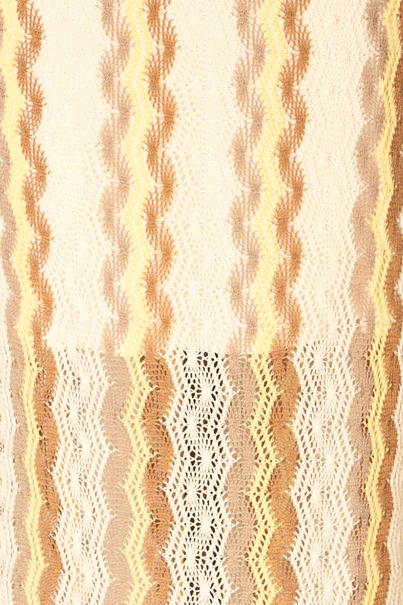Profile view Imola Chevron Knit Sleeveless Maxi Dress at la petite garçonne