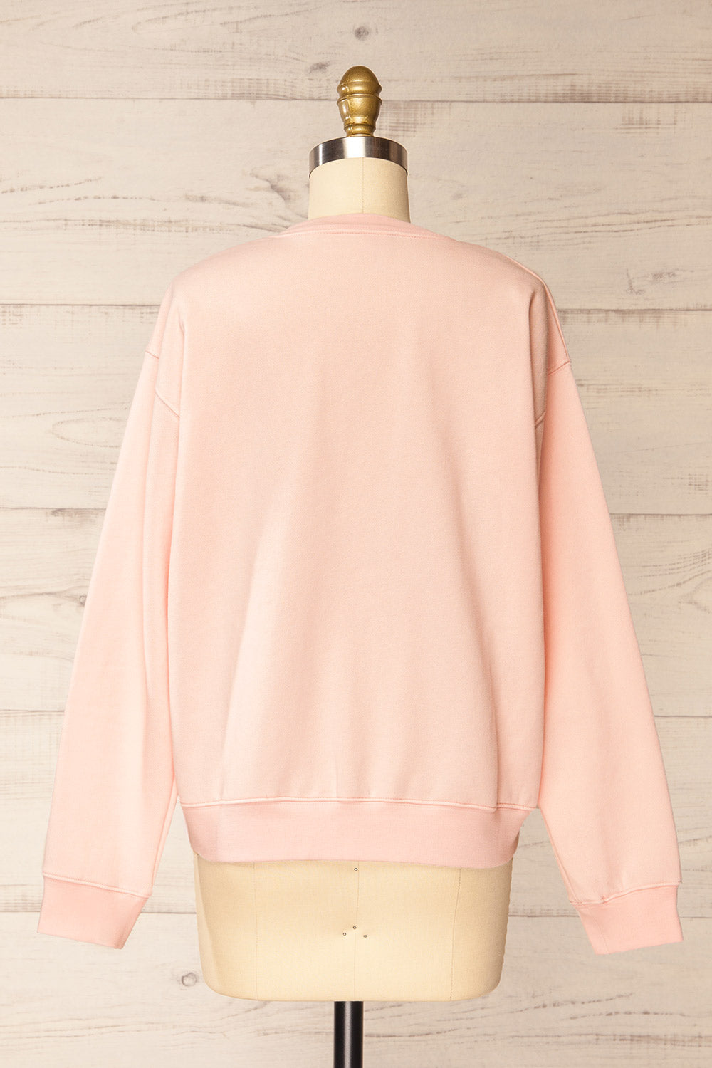 Incheon Pink Oversized Crewneck Sweater | La petite garçonne 