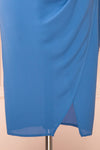 Indiyah Blue Chiffon Midi Dress | Boutique 1861 bottom