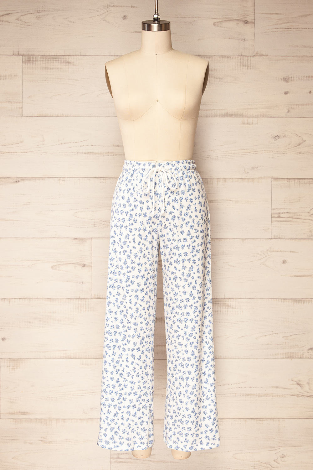 Irila Blue Floral Lounge Pants | La petite garçonne front view