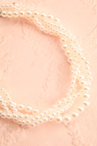 Isanna Layered Pearl Choker Necklace | Boutique 1861 flat view