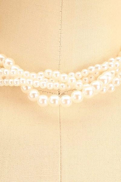 Isanna Layered Pearl Choker Necklace | Boutique 1861 close-up