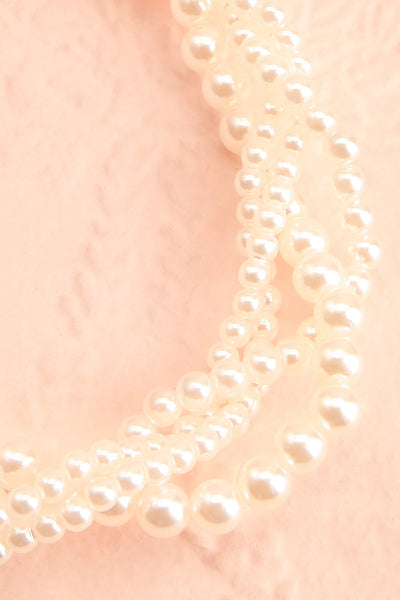 Isanna Layered Pearl Choker Necklace | Boutique 1861 flat close-up