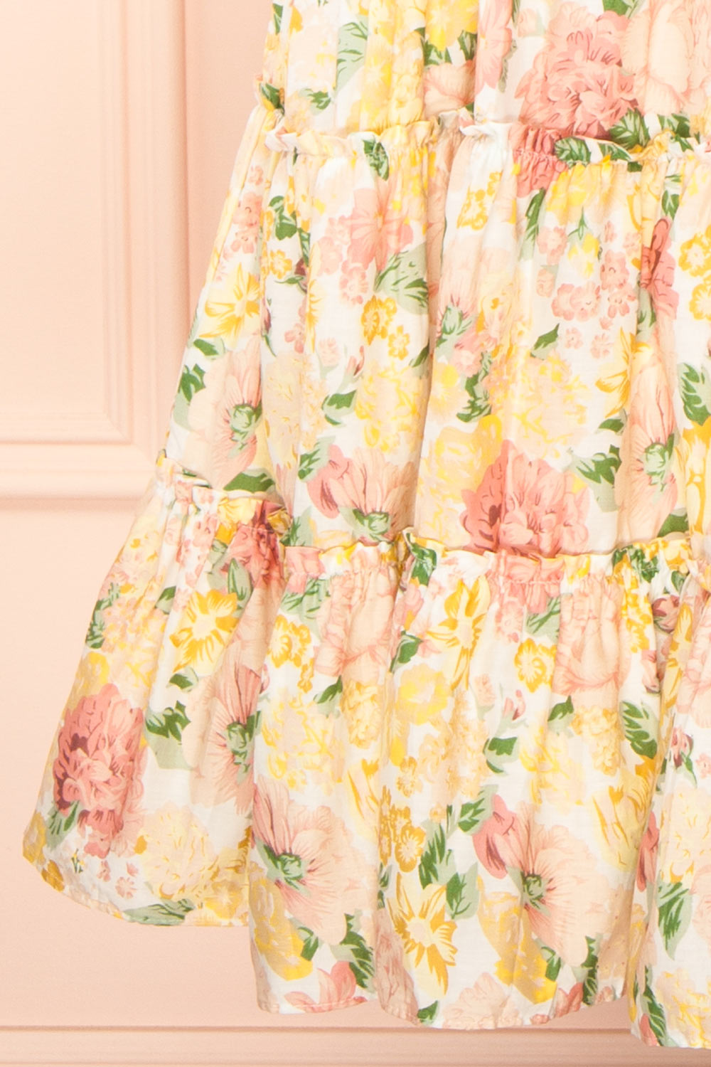 Isaya Colourful Midi Floral Dress | Boutique 1861 bottom