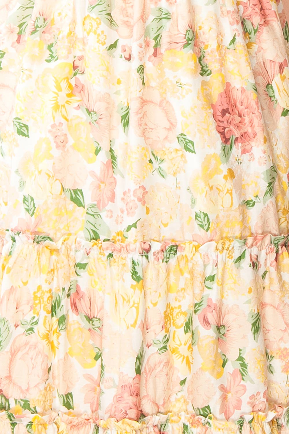 Isaya Colourful Midi Floral Dress | Boutique 1861 fabric