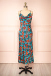 Ismeria Cowl Neck Floral Midi Dress | Boutique 1861 front view