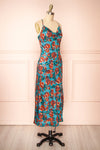 Ismeria Cowl Neck Floral Midi Dress | Boutique 1861 side view