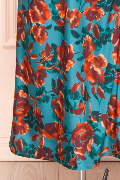 Ismeria Cowl Neck Floral Midi Dress | Boutique 1861 bottom