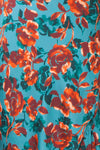 Ismeria Cowl Neck Floral Midi Dress | Boutique 1861 fabric