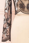 Ismira Black Cropped Sequin Top | Boutique 1861 bottom