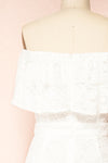 Isolabella White Lace Jumpsuit | Boudoir 1861  back close-up