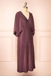 Isuma Midi Dress w/ Short Bat Sleeves | Boutique 1861 side view