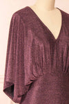 Isuma Midi Dress w/ Short Bat Sleeves | Boutique 1861 side