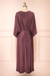 Isuma Midi Dress w/ Short Bat Sleeves | Boutique 1861 back view