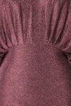 Isuma Midi Dress w/ Short Bat Sleeves | Boutique 1861 fabric