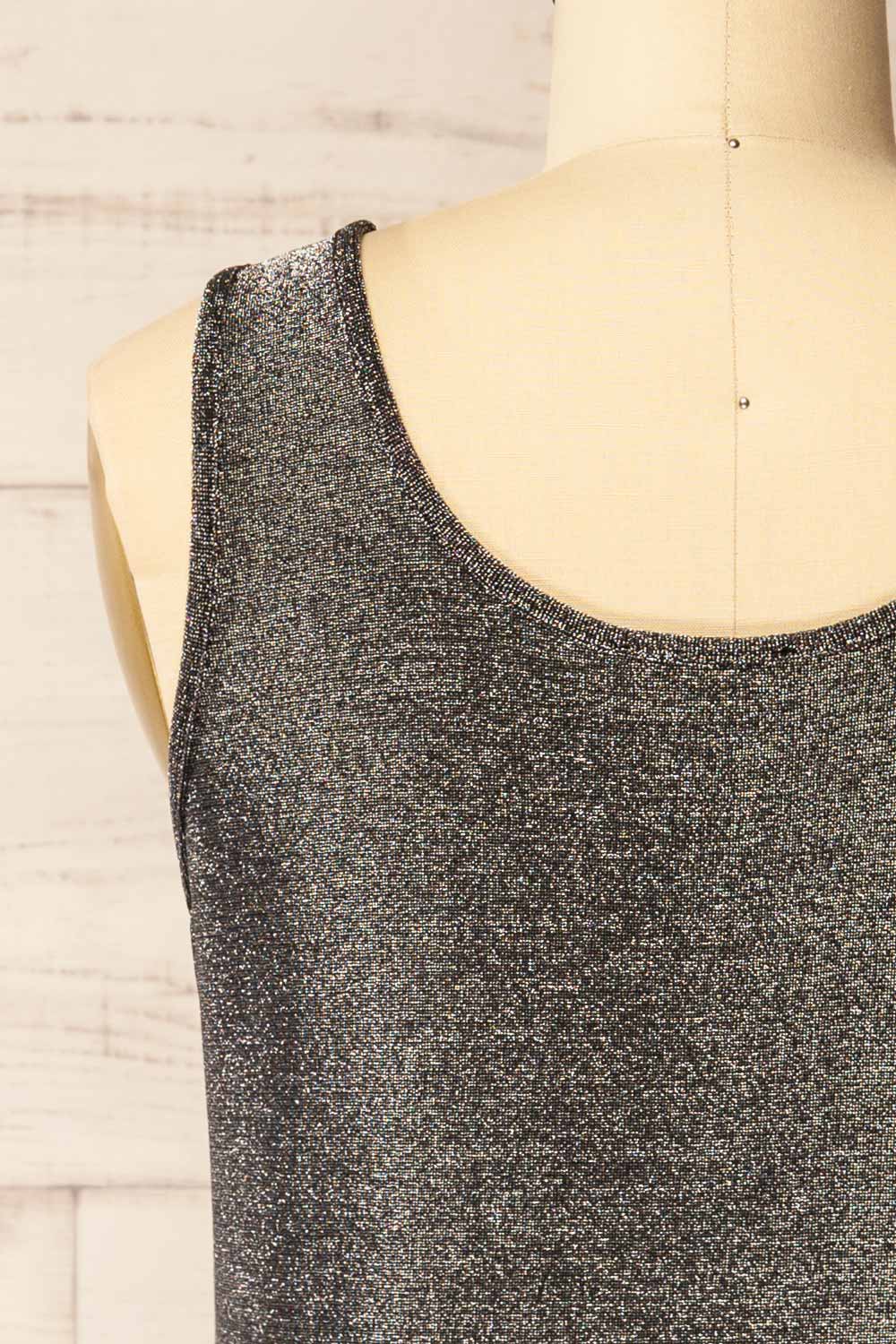 Izegem Shimmery Silver Top | La petite garçonne back
