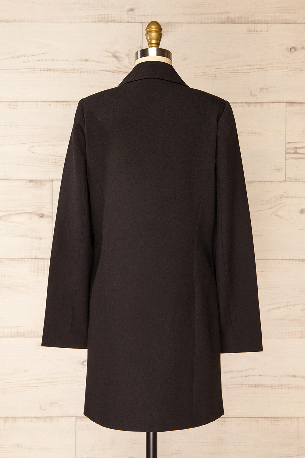 Izildur Black Blazer Dress | La petite garçonne back view