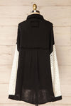 Jaipur Black Oversized Shirt w/ Knit Sleeves | La petite garçonne  back view