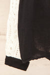 Jaipur Black Oversized Shirt w/ Knit Sleeves | La petite garçonne  sleeve