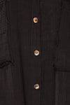 Jaipur Black Oversized Shirt w/ Knit Sleeves | La petite garçonne  fabric