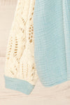 Jaipur Blue Oversized Shirt w/ Knit Sleeves | La petite garçonne  sleeve