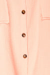 Jaipur Pink Oversized Shirt w/ Knit Sleeves | La petite garçonne fabric