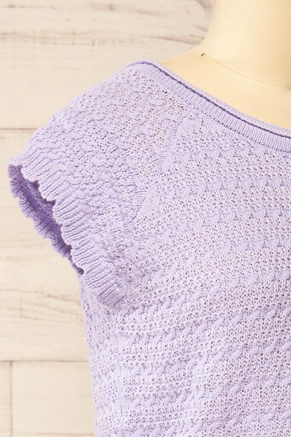 Jampruca Lilac Crochet Top | La petite garçonne side