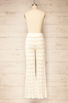 Jankovic High-Waisted Ivory Crochet Pants | La petite garçonne back view