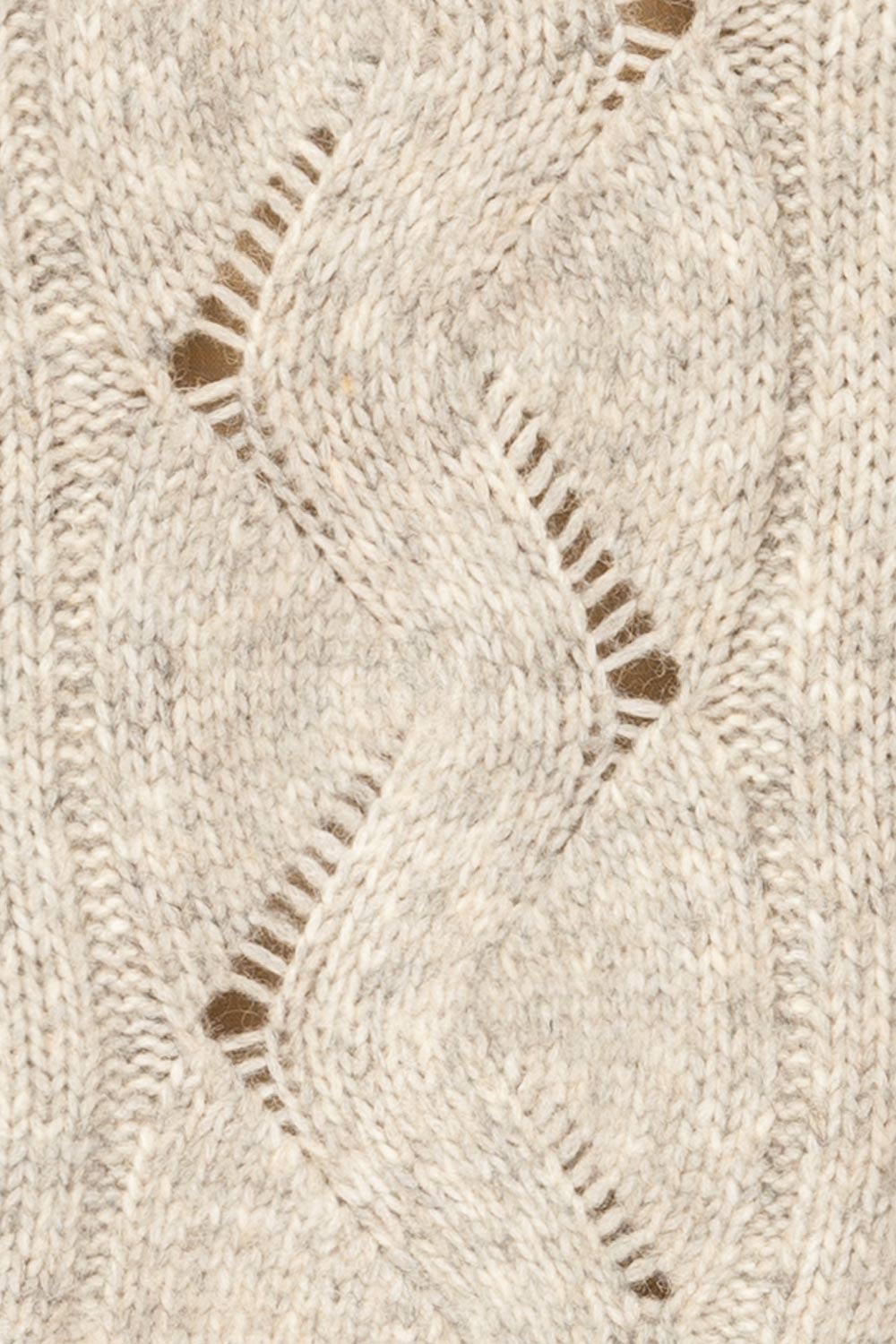 Jaxon Gris Knit Openwork Sweater | La petite garçonne fabric 