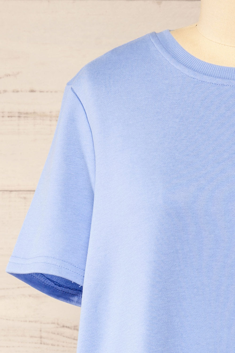 Jerzey Blue T-Shirt Dress w/ Pockets | La petite garçonne front