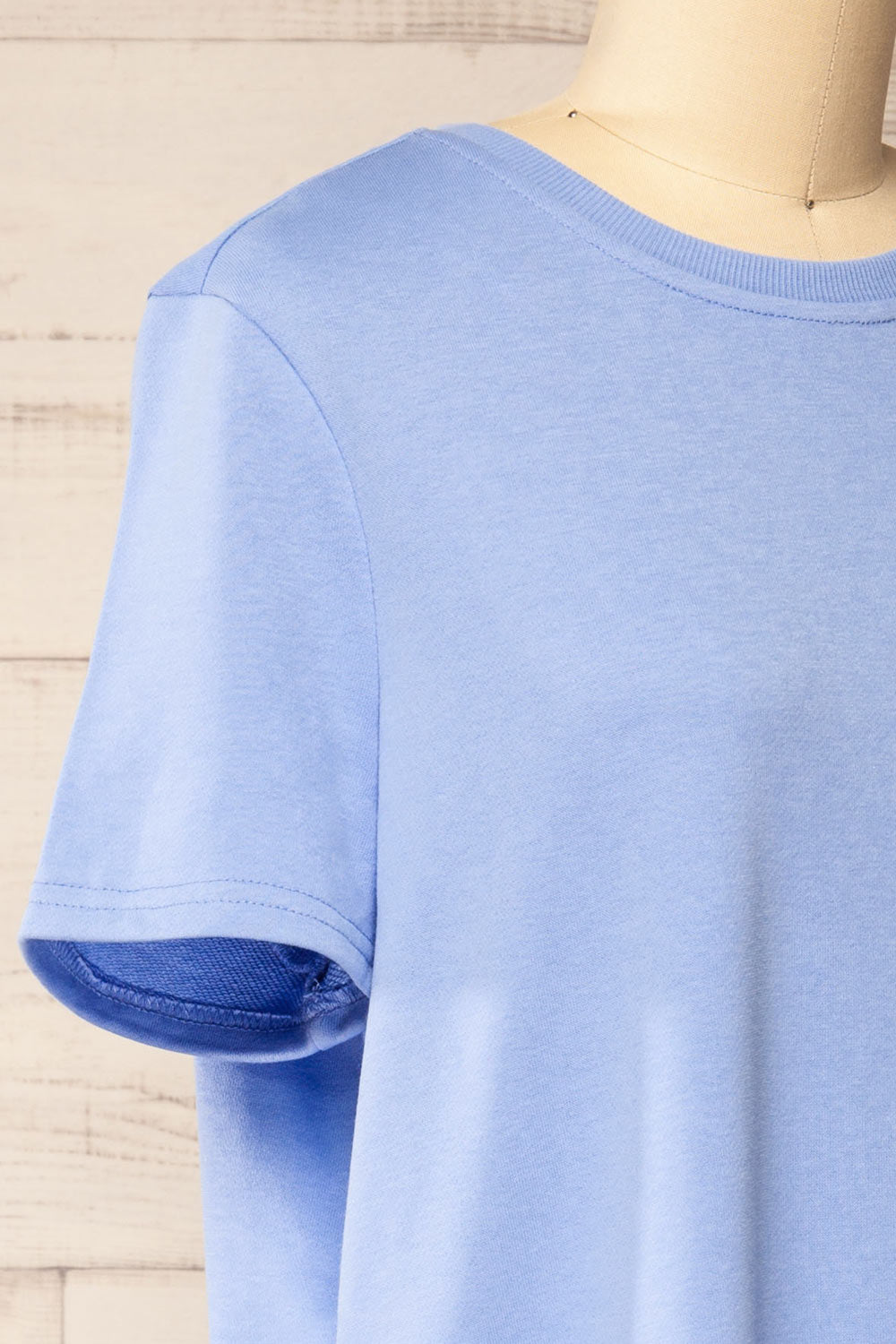 Jerzey Blue T-Shirt Dress w/ Pockets | La petite garçonne side