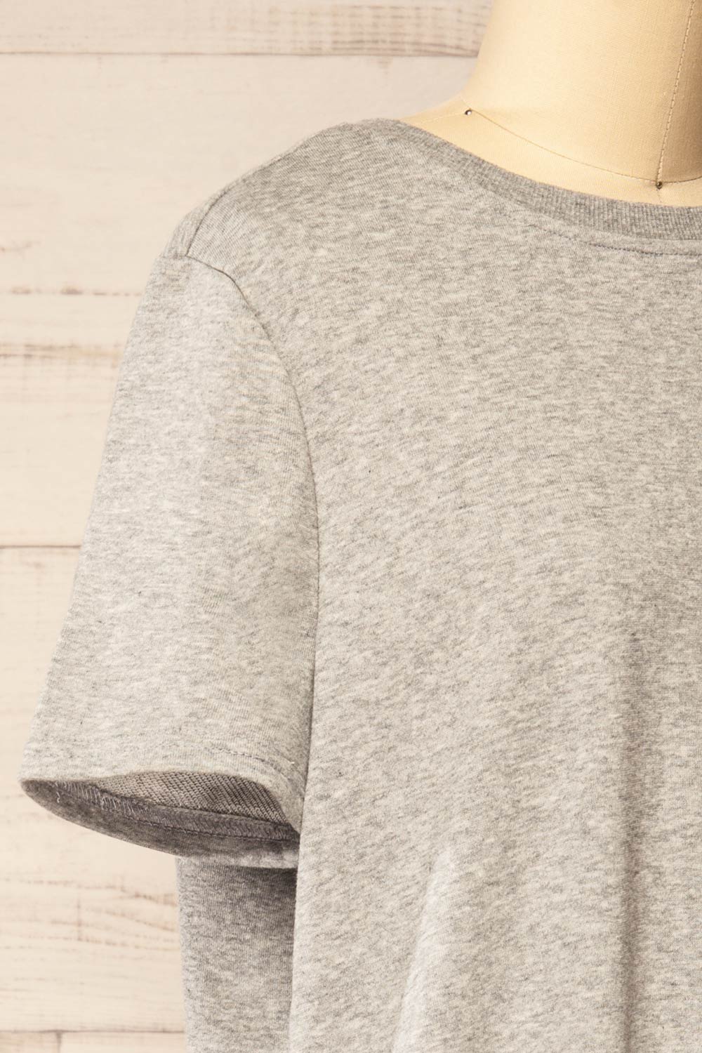 Jerzey Grey T-Shirt Dress w/ Pockets | La petite garçonne  side