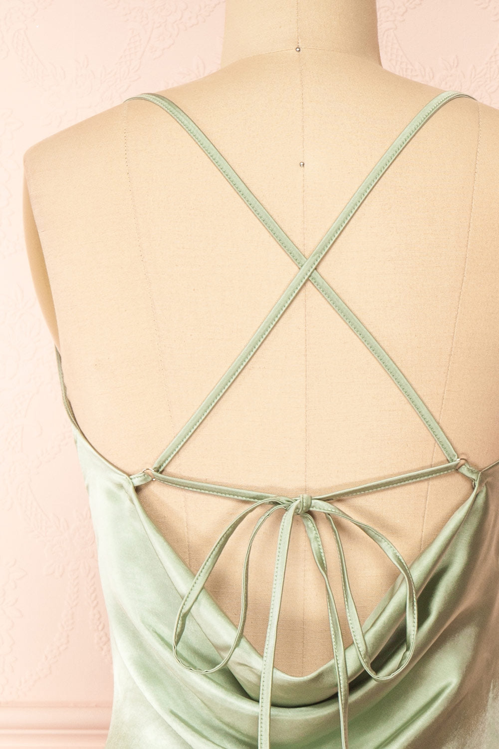 Vintage Green Slip Dress - Blended Fabric - 4 Sizes Available - ApolloBox