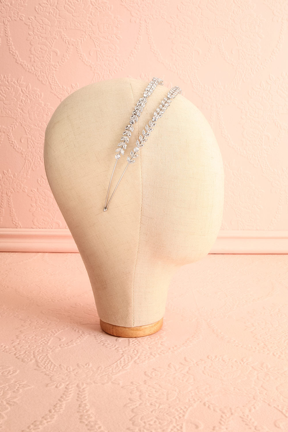 Jester Silver Crystal Headband | Boudoir 1861 side view