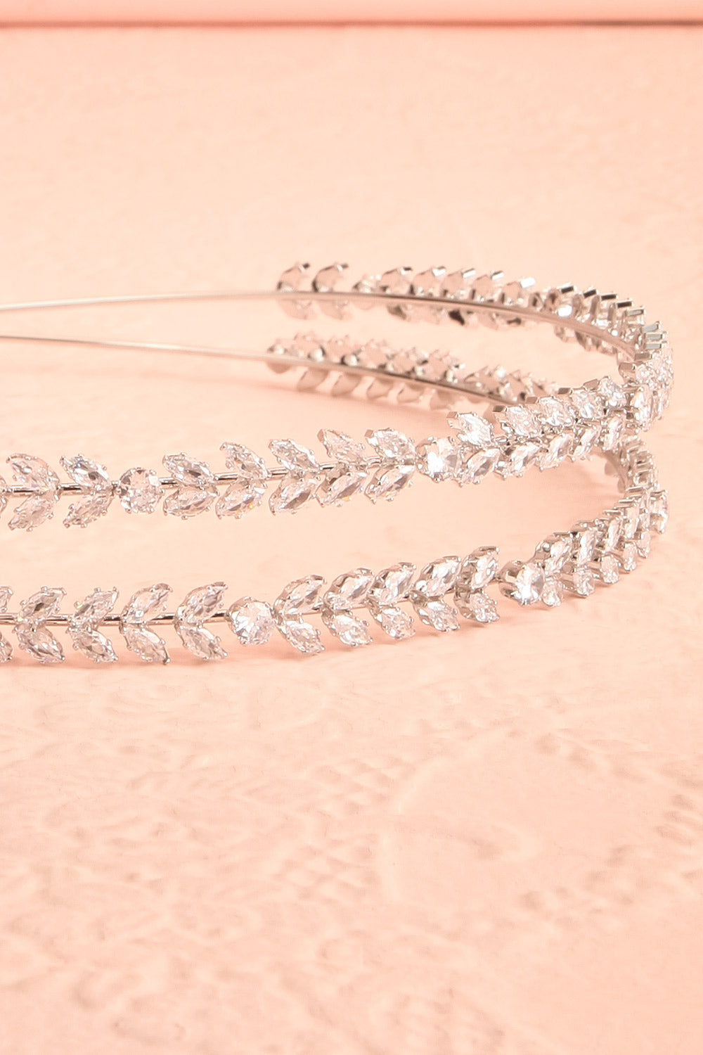 Jester Silver Crystal Headband | Boudoir 1861 flat close-up