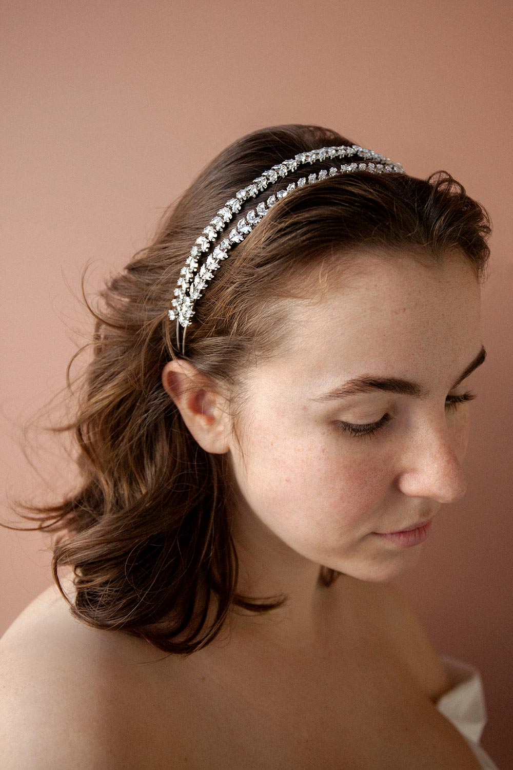 Jester Silver Crystal Headband | Boudoir 1861 model