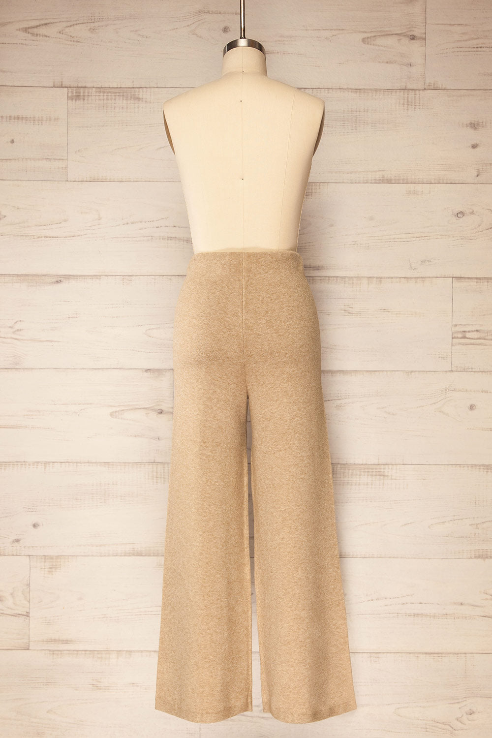 Jimina Taupe Wide Leg Loung Pants | La petite garçonne  back view