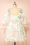 Jiselle Short Floral Babydoll Dress | Boutique 1861 back view
