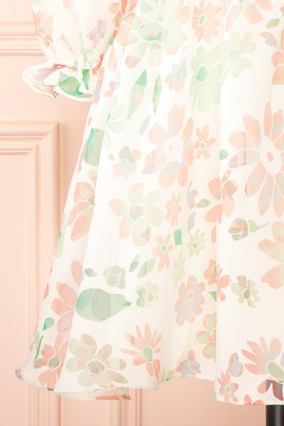 Jiselle Short Floral Babydoll Dress | Boutique 1861 bottom