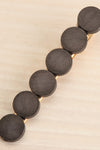 Joelene Black Golden Barrette w/ Wooden Beads | La petite garçonne close-up