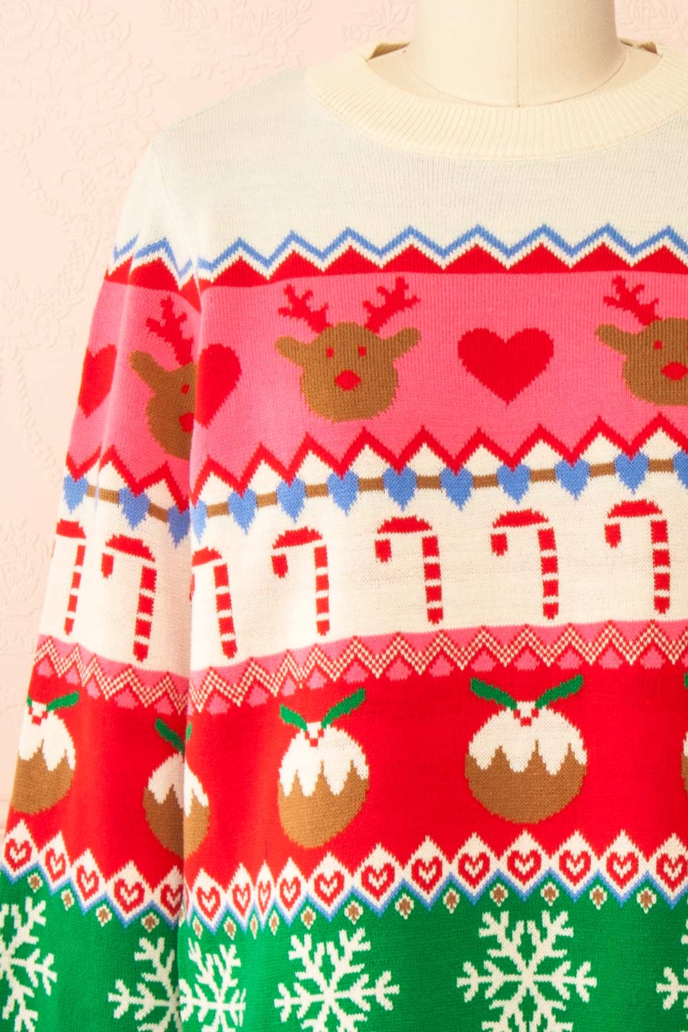 Jolly Colourful Christmas Sweater | Boutique 1861 front