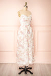 Jona Floral Midi Dress w/ Open Back | Boutique 1861 side view