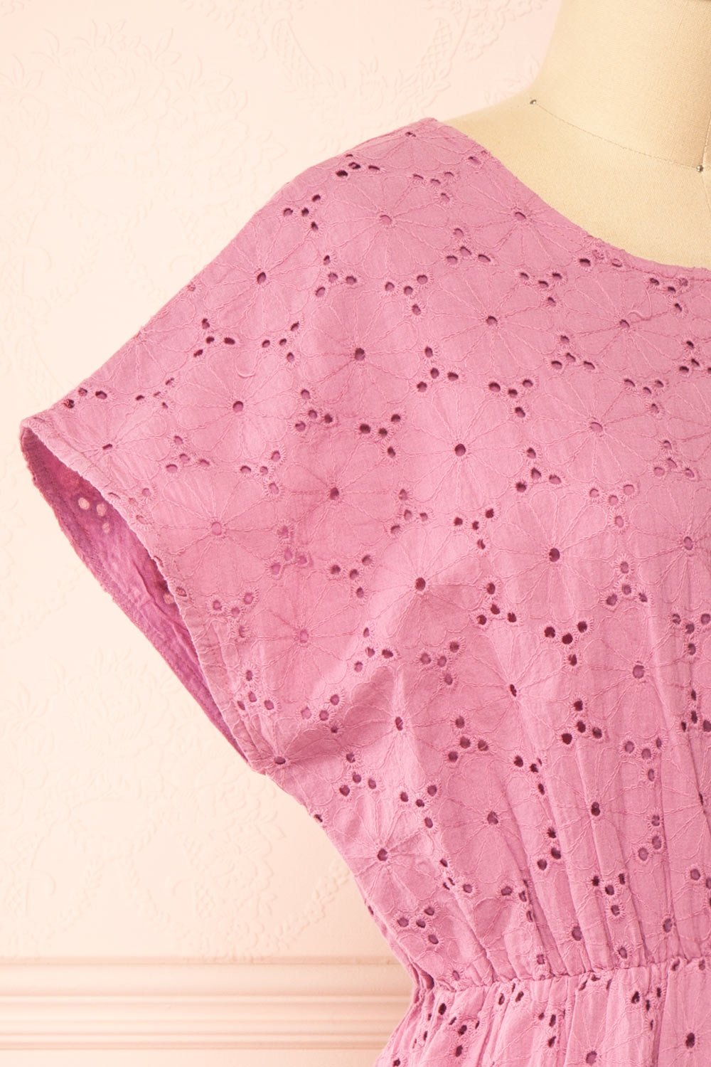 Jonesy Short Pink Floral Dress | Boutique 1861 side