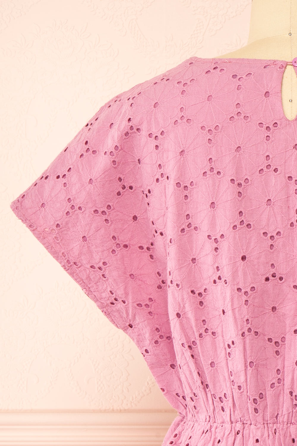 Jonesy Short Pink Floral Dress | Boutique 1861 back