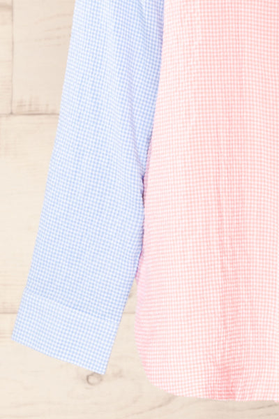 Jordan Pink Oversized Colour Block Shirt | La petite garçonne sleeve