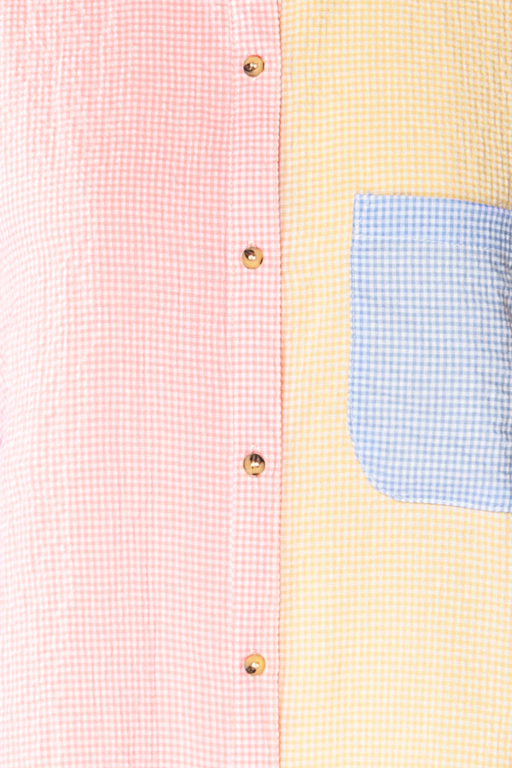 Jordan Pink Oversized Colour Block Shirt | La petite garçonne fabric 