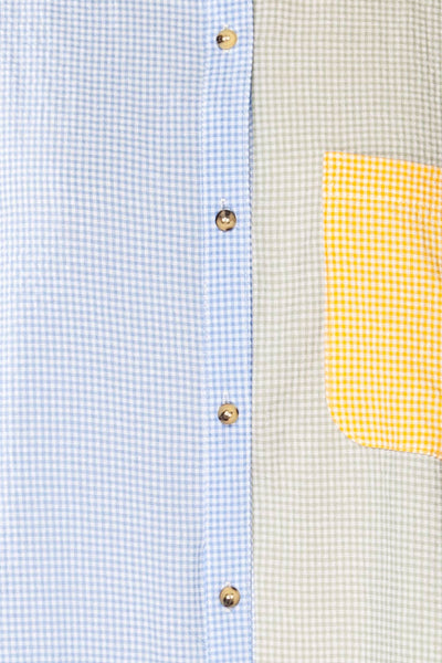 Jordan Yellow Oversized Colour Block Shirt | La petite garçonne fabric
