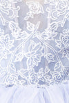 Jordina Tiered Lavender Blue Maxi Dress | Boudoir 1861 fabric